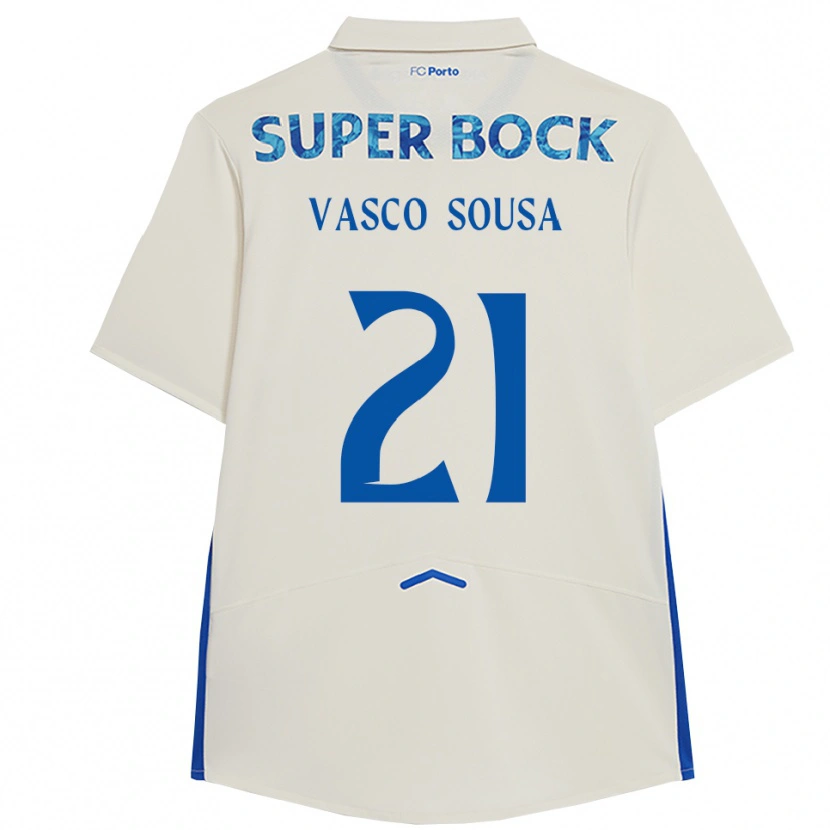 Danxen Herren Vasco Sousa #21 Weiß Blau Ausweichtrikot Trikot 2025/26 T-Shirt