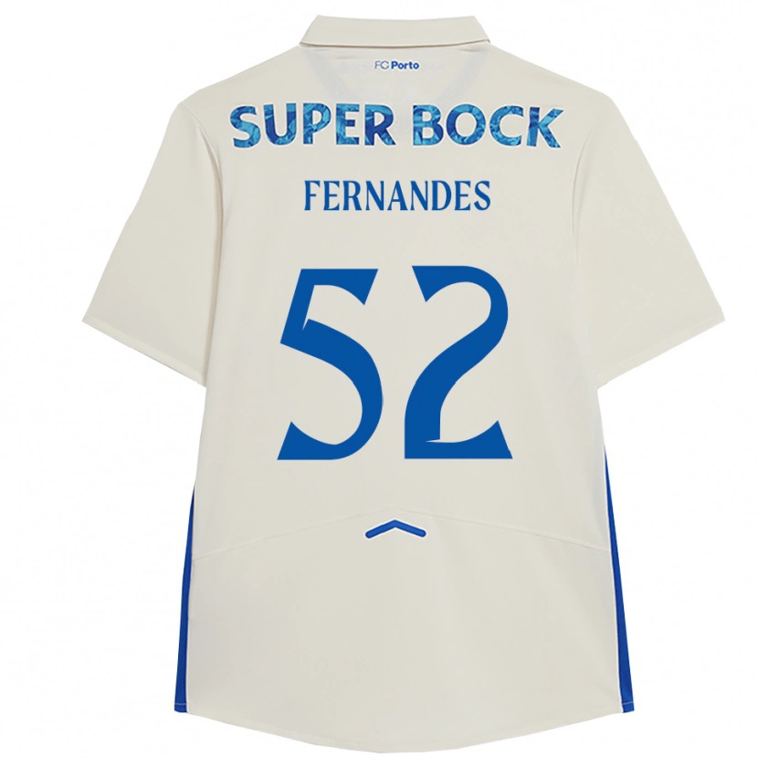 Danxen Herren Martim Fernandes #52 Weiß Blau Ausweichtrikot Trikot 2025/26 T-Shirt