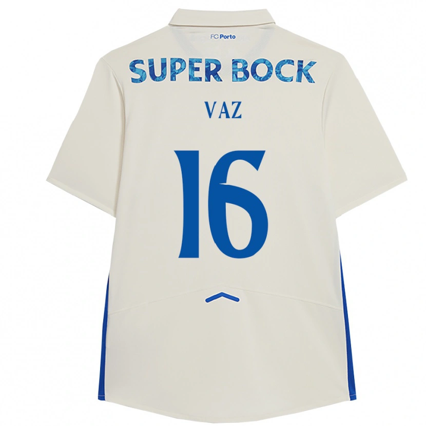 Danxen Herren Matilde Vaz #16 Weiß Blau Ausweichtrikot Trikot 2025/26 T-Shirt