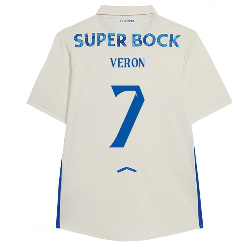 Danxen Herren Gabriel Veron #7 Weiß Blau Ausweichtrikot Trikot 2025/26 T-Shirt