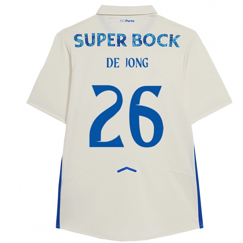 Danxen Herren Luuk De Jong #26 Weiß Blau Ausweichtrikot Trikot 2025/26 T-Shirt