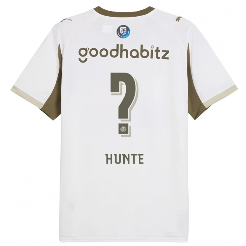 Danxen Herren Jerayno Hunte #0 Weiß Grau Ausweichtrikot Trikot 2025/26 T-Shirt