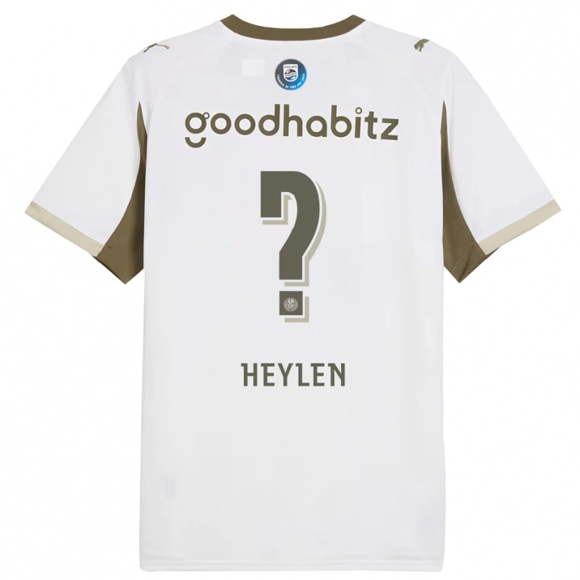 Danxen Herren Jens Heylen #0 Weiß Grau Ausweichtrikot Trikot 2025/26 T-Shirt