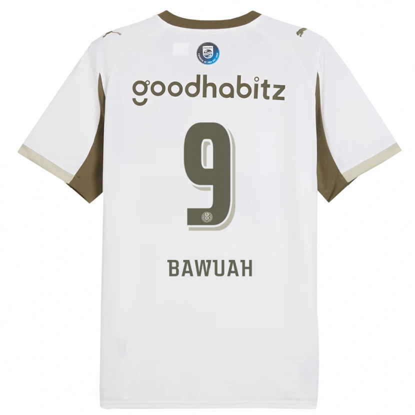 Danxen Herren Jordy Bawuah #9 Weiß Grau Ausweichtrikot Trikot 2025/26 T-Shirt