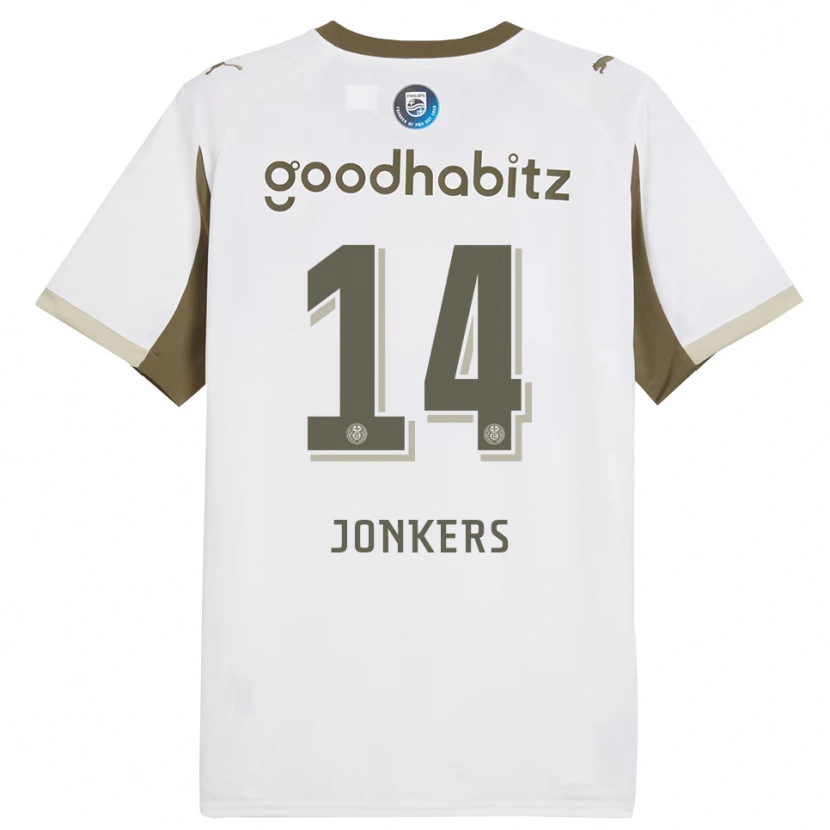 Danxen Herren Brent Jonkers #14 Weiß Grau Ausweichtrikot Trikot 2025/26 T-Shirt