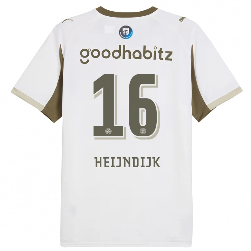 Danxen Herren Bram Heijndijk #16 Weiß Grau Ausweichtrikot Trikot 2025/26 T-Shirt