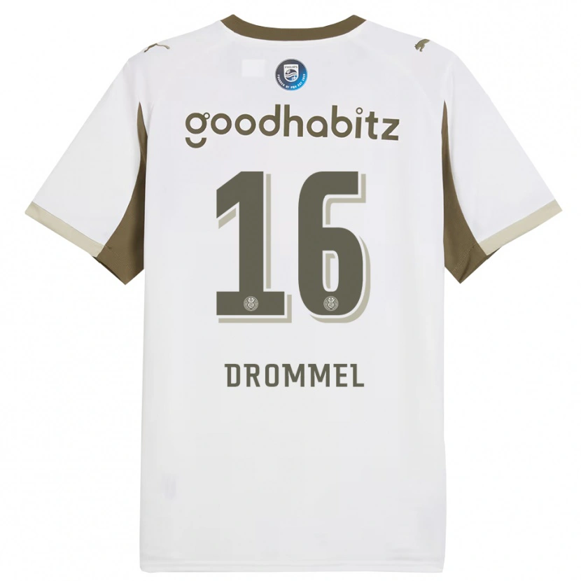 Danxen Herren Joel Drommel #16 Weiß Grau Ausweichtrikot Trikot 2025/26 T-Shirt