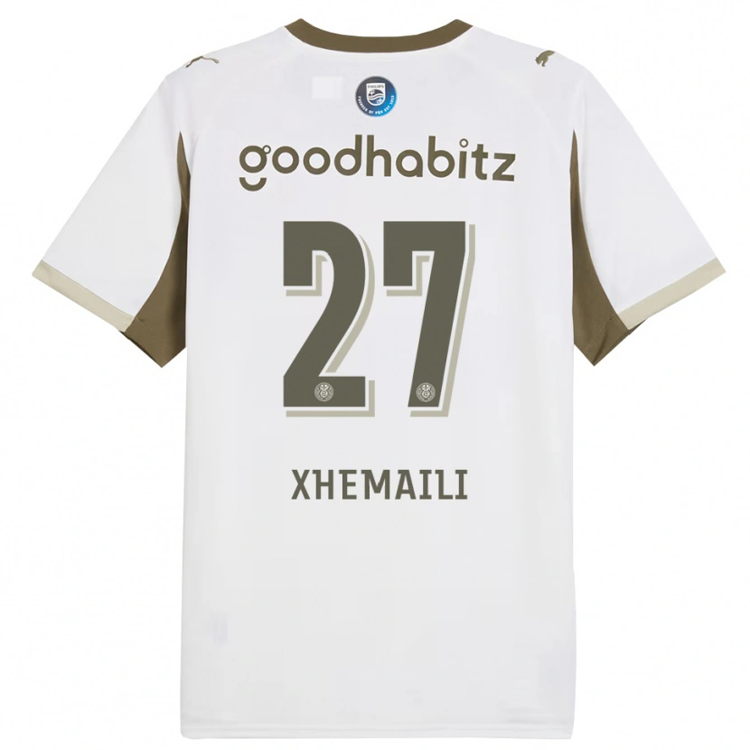 Danxen Herren Riola Xhemaili #27 Weiß Grau Ausweichtrikot Trikot 2025/26 T-Shirt