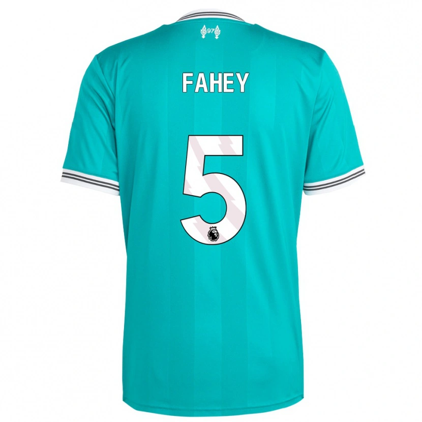 Danxen Herren Niamh Fahey #5 Grün Weiß Ausweichtrikot Trikot 2025/26 T-Shirt