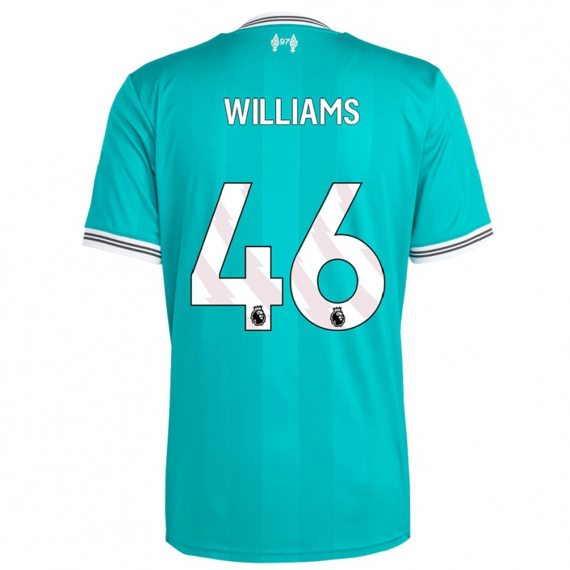 Danxen Herren Rhys Williams #46 Grün Weiß Ausweichtrikot Trikot 2025/26 T-Shirt