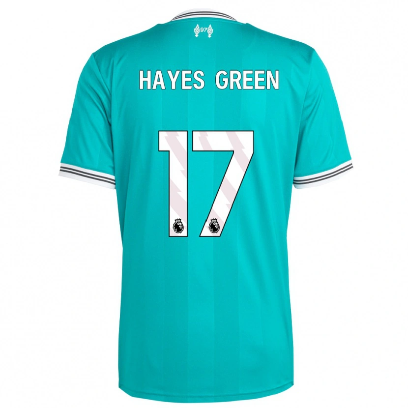 Danxen Herren Charlie Hayes-Green #17 Grün Weiß Ausweichtrikot Trikot 2025/26 T-Shirt