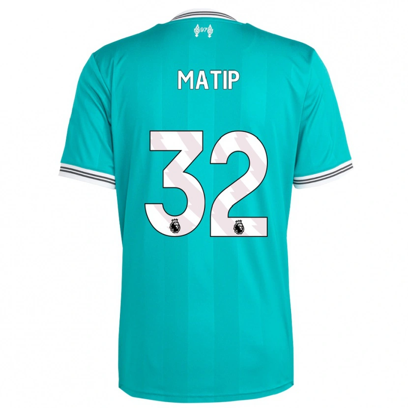 Danxen Herren Joel Matip #32 Grün Weiß Ausweichtrikot Trikot 2025/26 T-Shirt