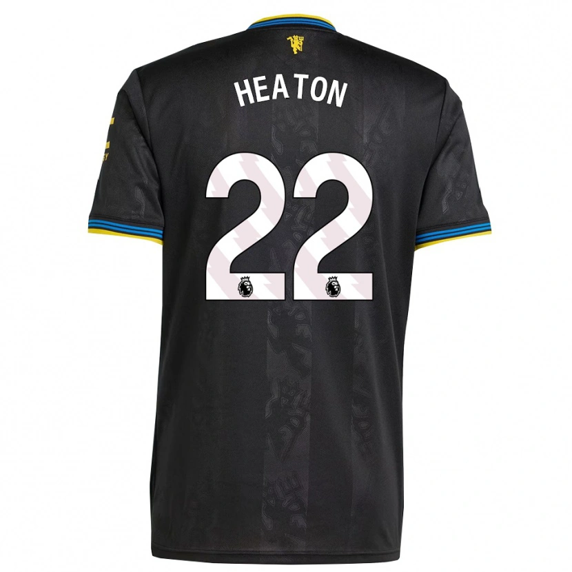 Danxen Herren Tom Heaton #22 Schwarz Gelb Blau Ausweichtrikot Trikot 2025/26 T-Shirt