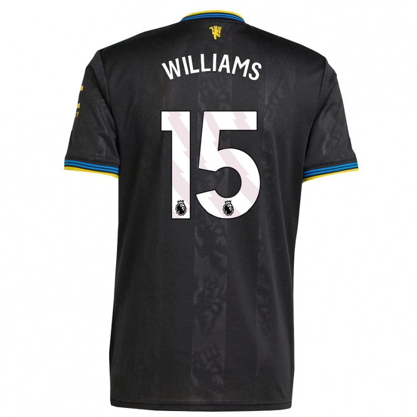 Danxen Herren Joe Williams #15 Schwarz Gelb Blau Ausweichtrikot Trikot 2025/26 T-Shirt