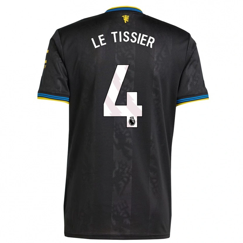 Danxen Herren Maya Le Tissier #4 Schwarz Gelb Blau Ausweichtrikot Trikot 2025/26 T-Shirt