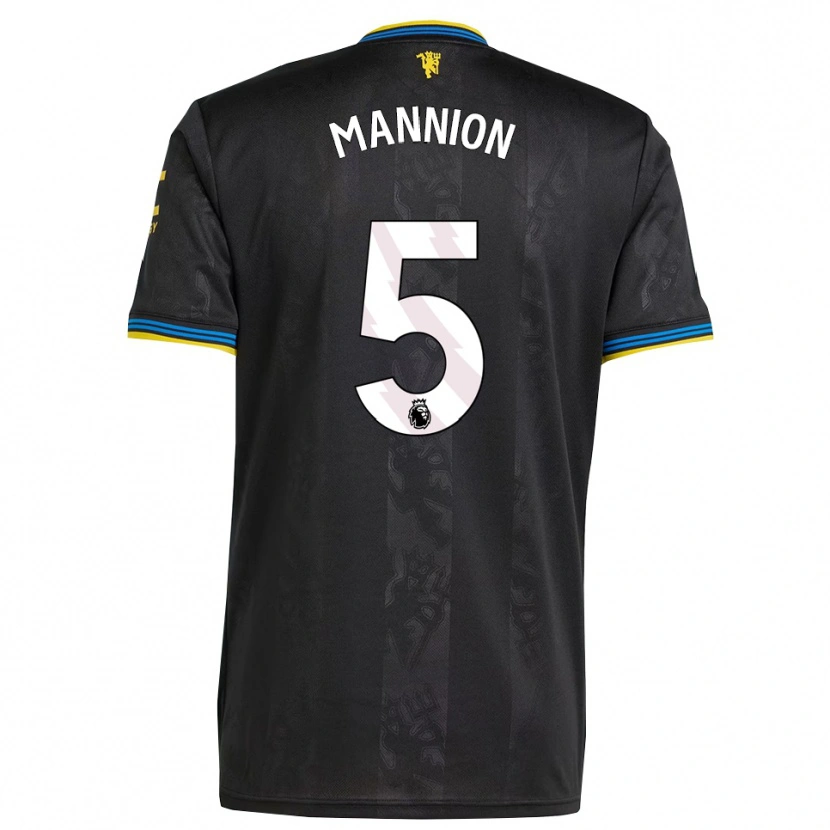 Danxen Herren Aoife Mannion #5 Schwarz Gelb Blau Ausweichtrikot Trikot 2025/26 T-Shirt