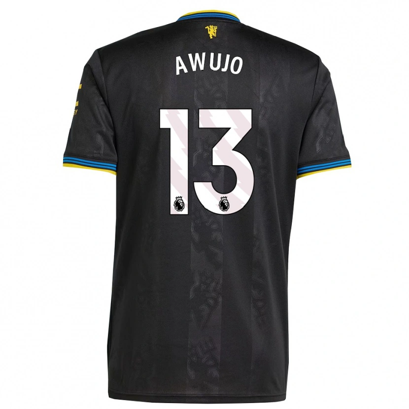 Danxen Herren Simi Awujo #13 Schwarz Gelb Blau Ausweichtrikot Trikot 2025/26 T-Shirt