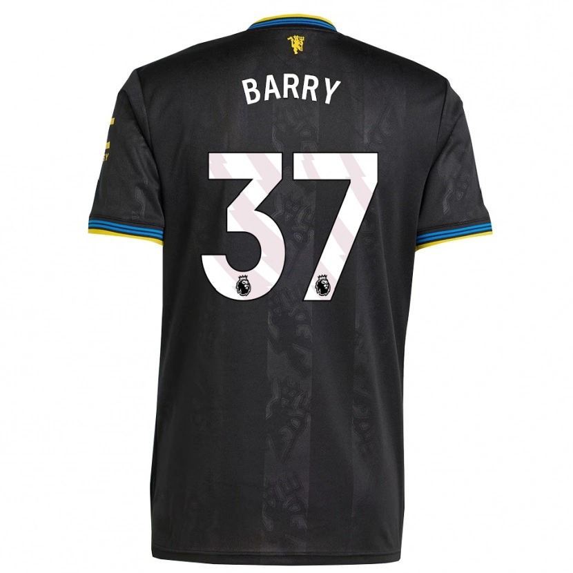 Danxen Herren Keira Barry #37 Schwarz Gelb Blau Ausweichtrikot Trikot 2025/26 T-Shirt