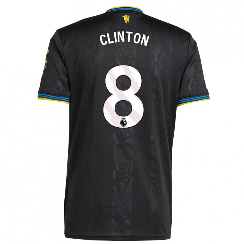 Danxen Herren Grace Clinton #8 Schwarz Gelb Blau Ausweichtrikot Trikot 2025/26 T-Shirt