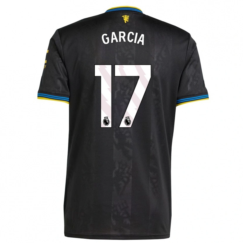 Danxen Herren Lucia Garcia #17 Schwarz Gelb Blau Ausweichtrikot Trikot 2025/26 T-Shirt