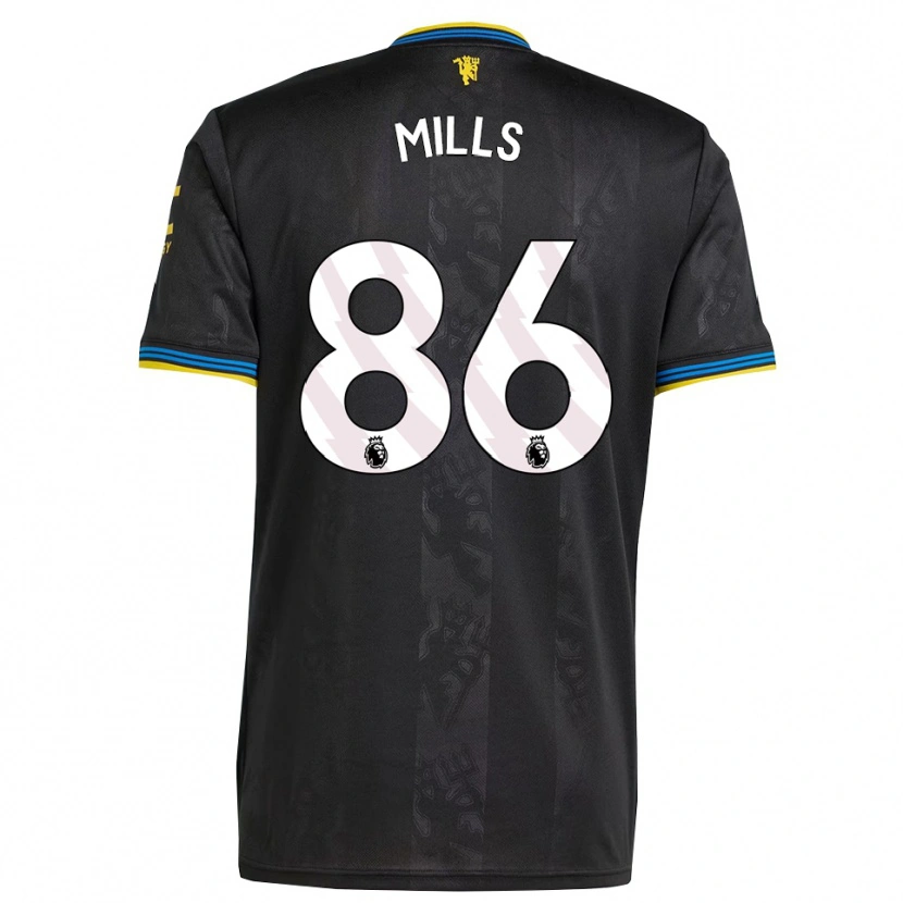 Danxen Herren Albert Mills #86 Schwarz Gelb Blau Ausweichtrikot Trikot 2025/26 T-Shirt