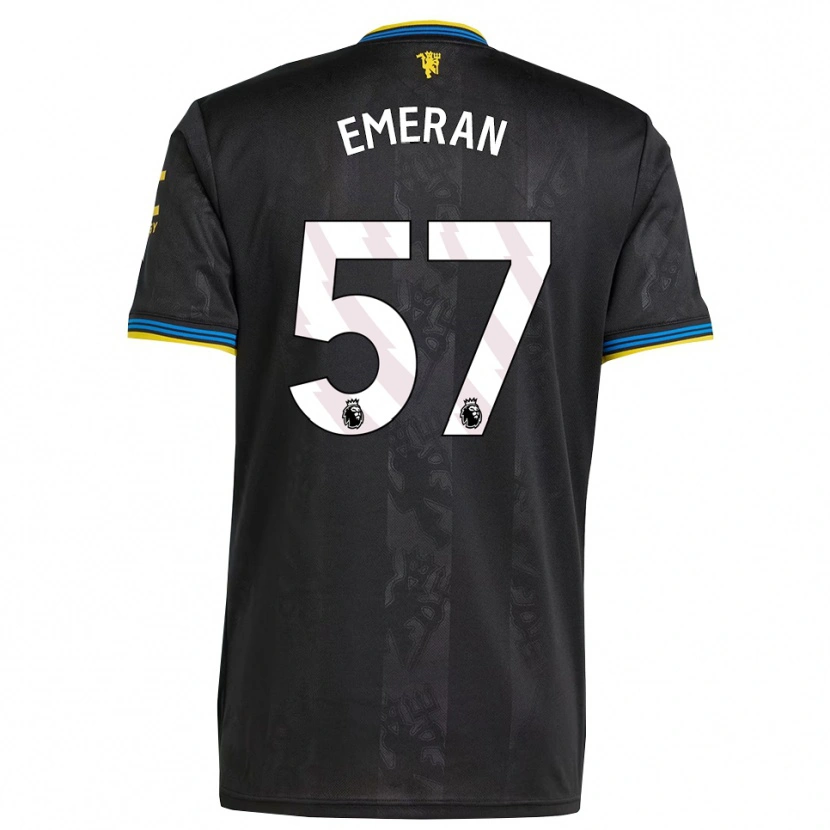 Danxen Herren Noam Emeran #57 Schwarz Gelb Blau Ausweichtrikot Trikot 2025/26 T-Shirt