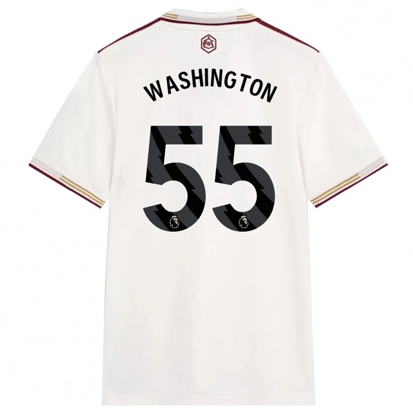 Danxen Herren Marcell Washington #55 Creme Weiß Burgunderrot Ausweichtrikot Trikot 2025/26 T-Shirt