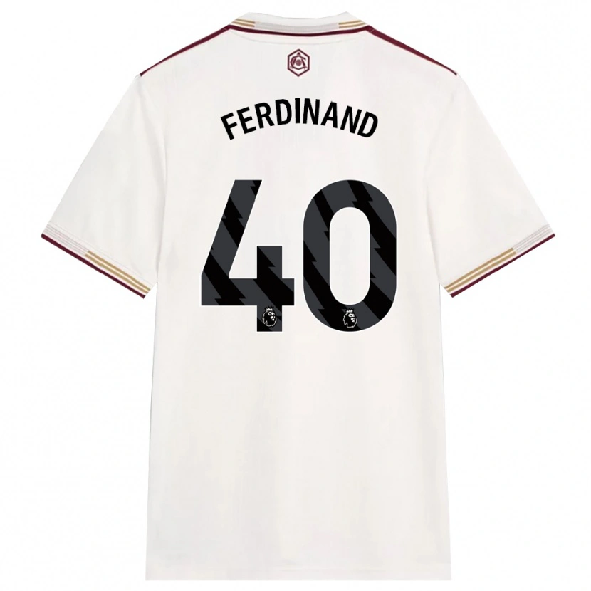 Danxen Herren Sebastian Ferdinand #40 Creme Weiß Burgunderrot Ausweichtrikot Trikot 2025/26 T-Shirt