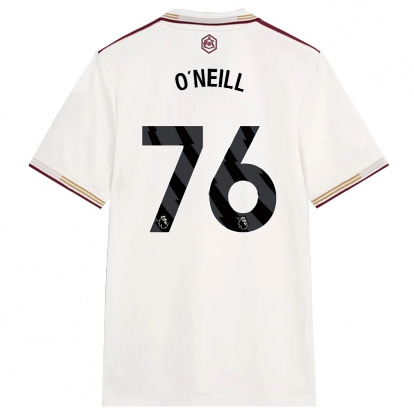 Danxen Herren Ceadach O'neill #76 Creme Weiß Burgunderrot Ausweichtrikot Trikot 2025/26 T-Shirt