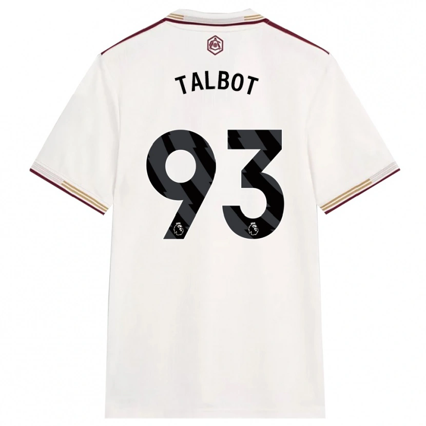 Danxen Herren Jack Talbot #93 Creme Weiß Burgunderrot Ausweichtrikot Trikot 2025/26 T-Shirt