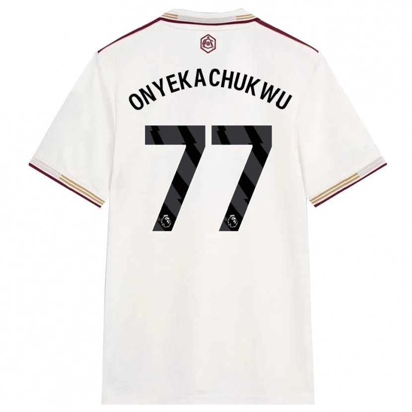Danxen Herren Samuel Onyekachukwu #77 Creme Weiß Burgunderrot Ausweichtrikot Trikot 2025/26 T-Shirt