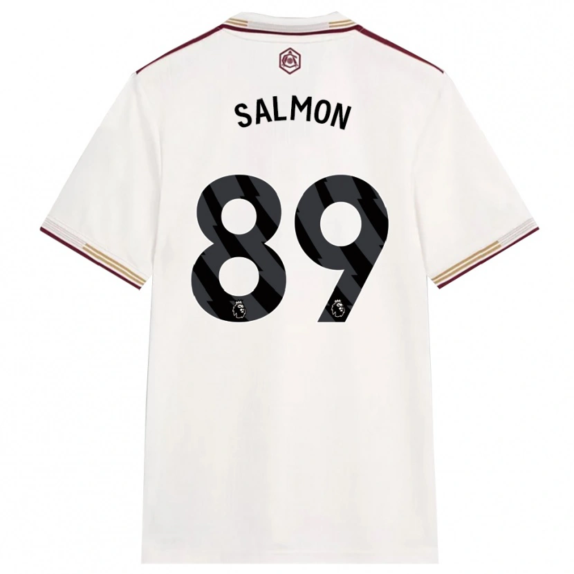 Danxen Herren Marli Salmon #89 Creme Weiß Burgunderrot Ausweichtrikot Trikot 2025/26 T-Shirt