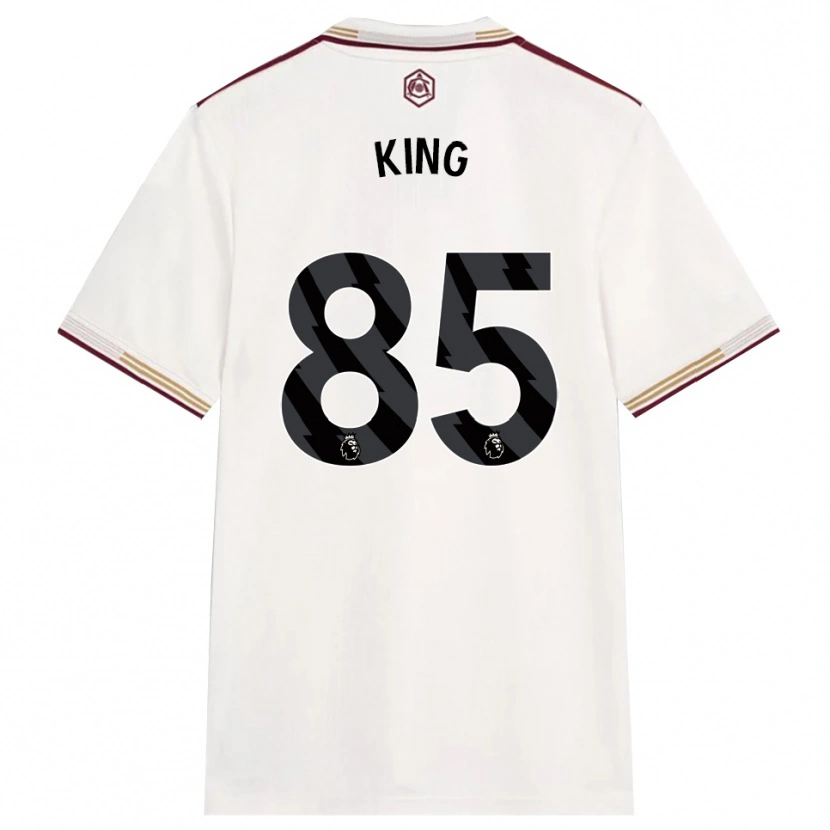 Danxen Herren Josiah King #85 Creme Weiß Burgunderrot Ausweichtrikot Trikot 2025/26 T-Shirt