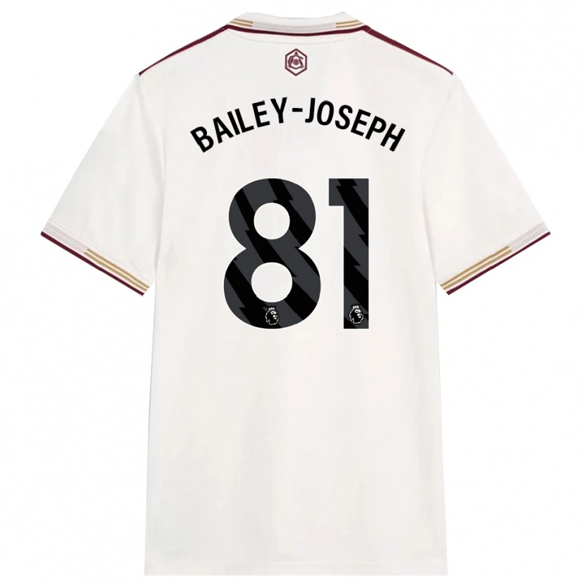 Danxen Herren Brando Bailey-Joseph #81 Creme Weiß Burgunderrot Ausweichtrikot Trikot 2025/26 T-Shirt