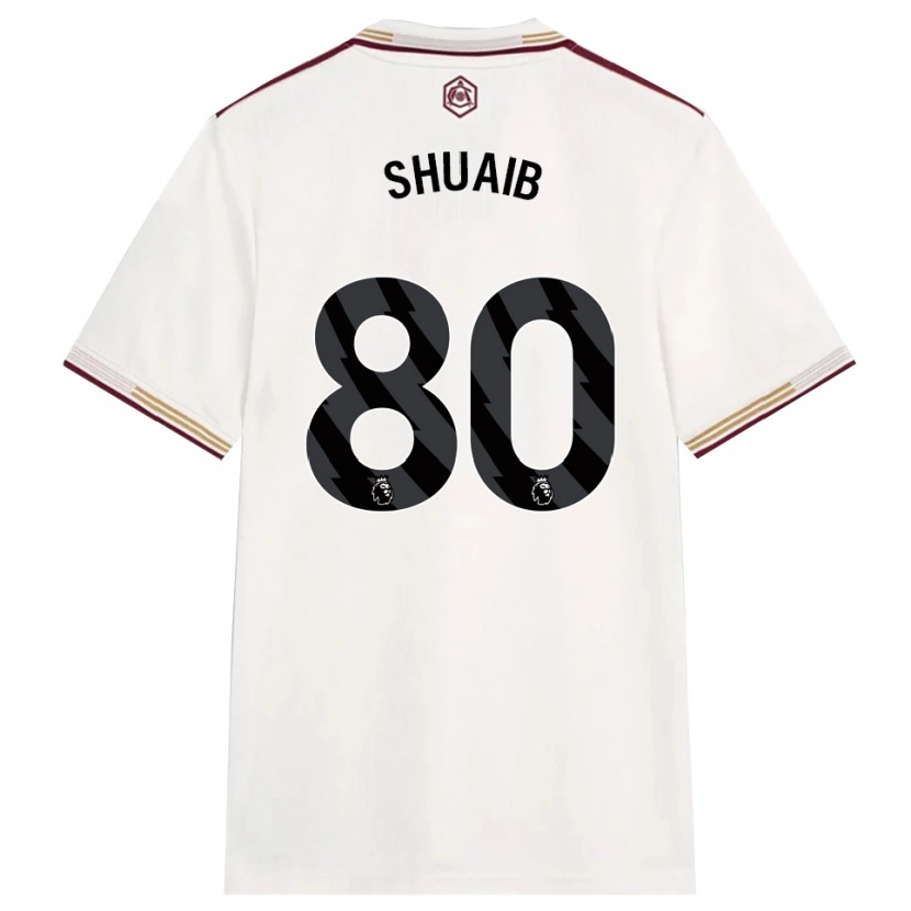 Danxen Herren Zac Shuaib #80 Creme Weiß Burgunderrot Ausweichtrikot Trikot 2025/26 T-Shirt