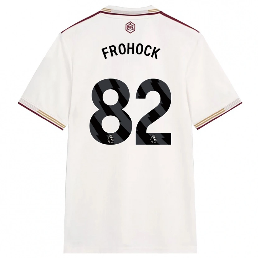 Danxen Herren Marley Frohock #82 Creme Weiß Burgunderrot Ausweichtrikot Trikot 2025/26 T-Shirt