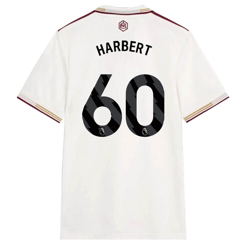 Danxen Herren Laila Harbert #60 Creme Weiß Burgunderrot Ausweichtrikot Trikot 2025/26 T-Shirt