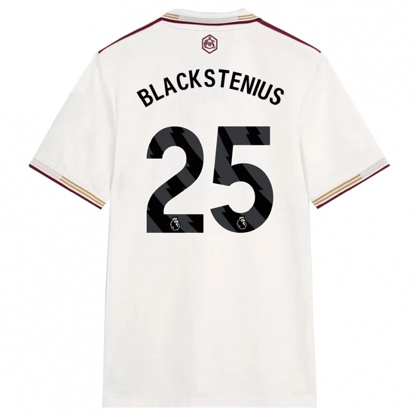 Danxen Herren Stina Blackstenius #25 Creme Weiß Burgunderrot Ausweichtrikot Trikot 2025/26 T-Shirt