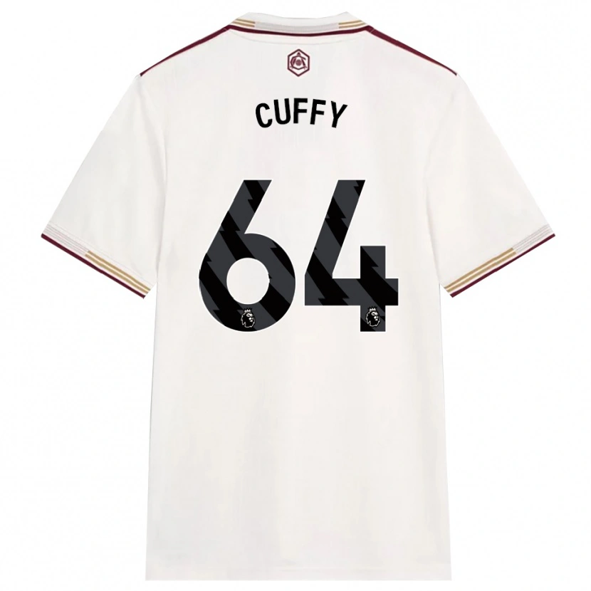 Danxen Herren Brooke Norton Cuffy #64 Creme Weiß Burgunderrot Ausweichtrikot Trikot 2025/26 T-Shirt