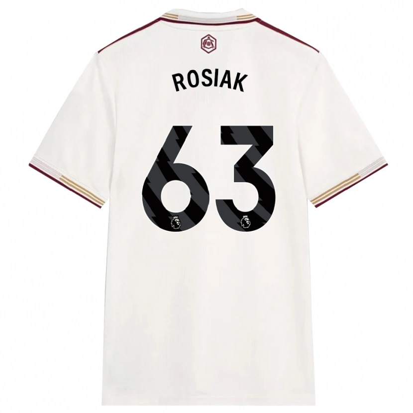 Danxen Herren Michal Rosiak #63 Creme Weiß Burgunderrot Ausweichtrikot Trikot 2025/26 T-Shirt