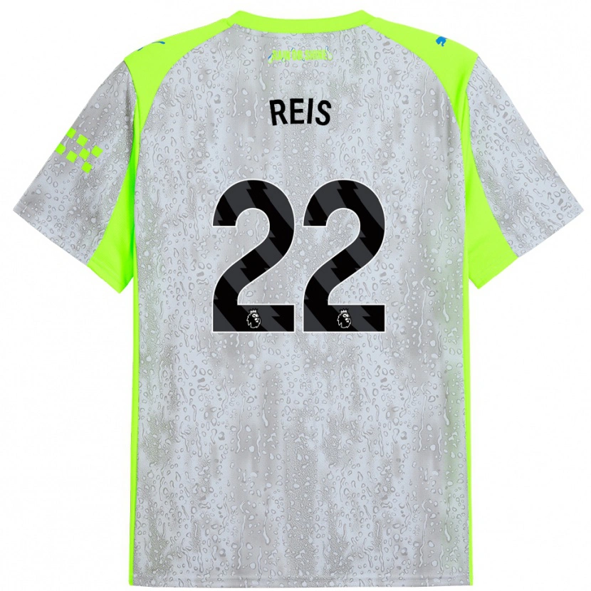 Danxen Herren Vitor Reis #22 Grau Gelb Ausweichtrikot Trikot 2025/26 T-Shirt