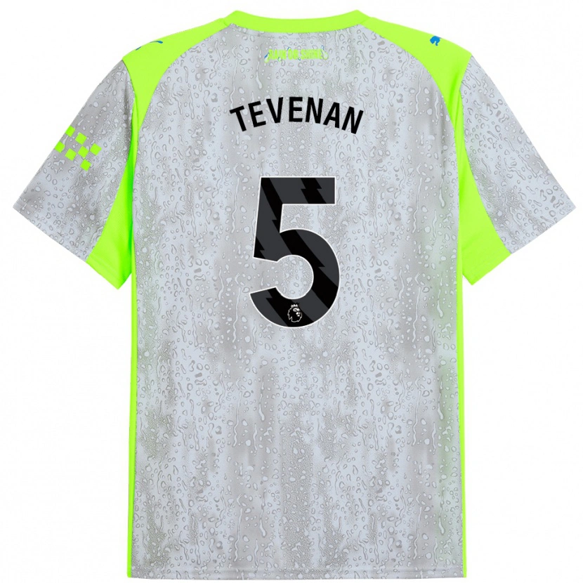 Danxen Herren Oliver Tevenan #5 Grau Gelb Ausweichtrikot Trikot 2025/26 T-Shirt