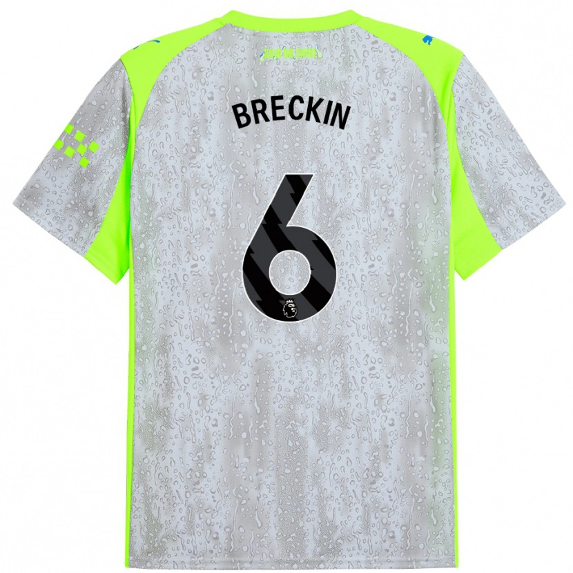 Danxen Herren Kian Breckin #6 Grau Gelb Ausweichtrikot Trikot 2025/26 T-Shirt