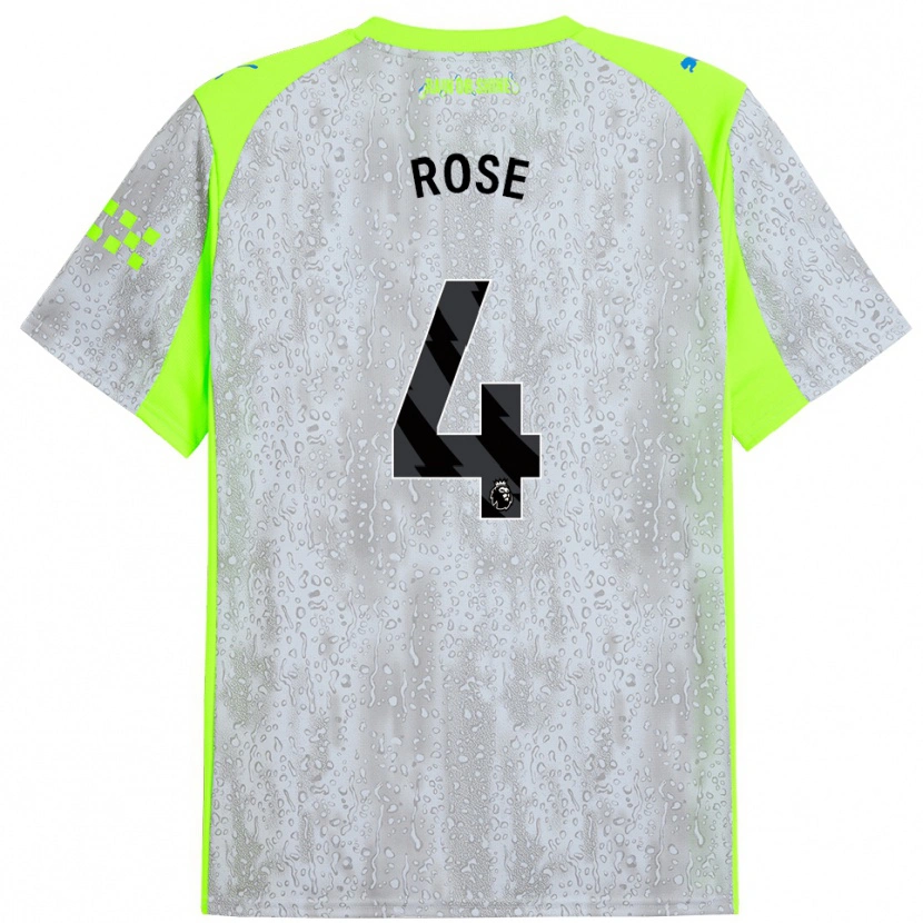 Danxen Herren Jade Rose #4 Grau Gelb Ausweichtrikot Trikot 2025/26 T-Shirt