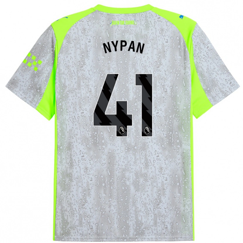 Danxen Herren Sverre Nypan #41 Grau Gelb Ausweichtrikot Trikot 2025/26 T-Shirt