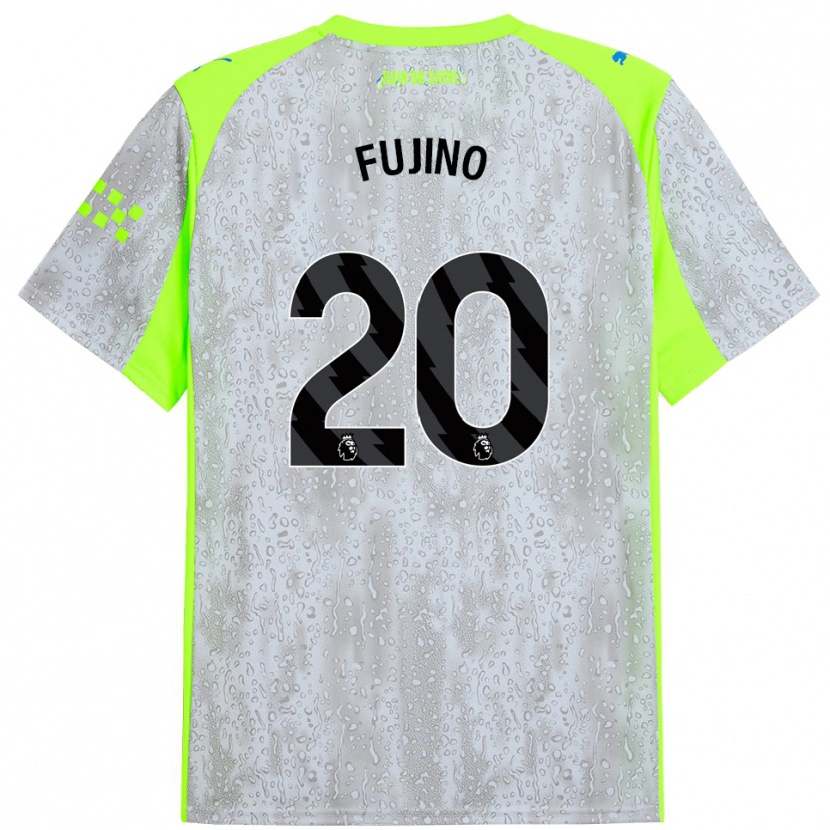Danxen Herren Aoba Fujino #20 Grau Gelb Ausweichtrikot Trikot 2025/26 T-Shirt