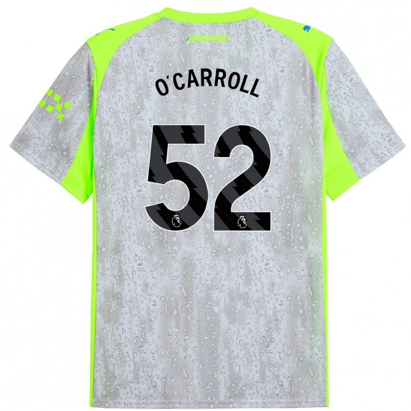 Danxen Herren Eve O'carroll #52 Grau Gelb Ausweichtrikot Trikot 2025/26 T-Shirt