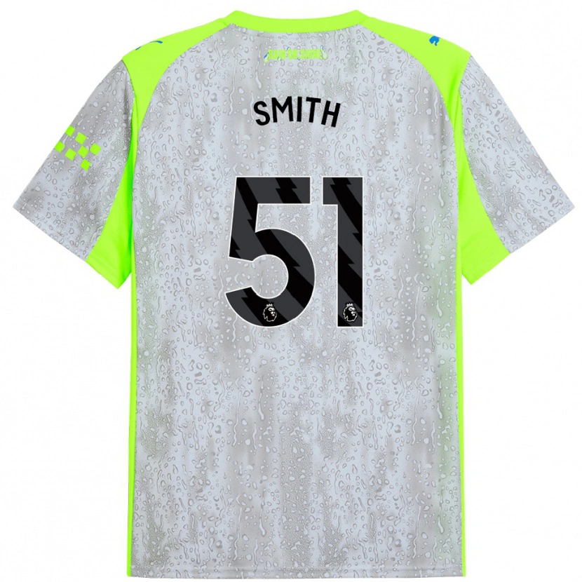 Danxen Herren Isaac Smith #51 Grau Gelb Ausweichtrikot Trikot 2025/26 T-Shirt