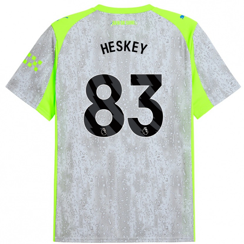 Danxen Herren Reigan Heskey #83 Grau Gelb Ausweichtrikot Trikot 2025/26 T-Shirt