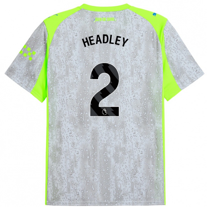 Danxen Herren Dante Headley #2 Grau Gelb Ausweichtrikot Trikot 2025/26 T-Shirt